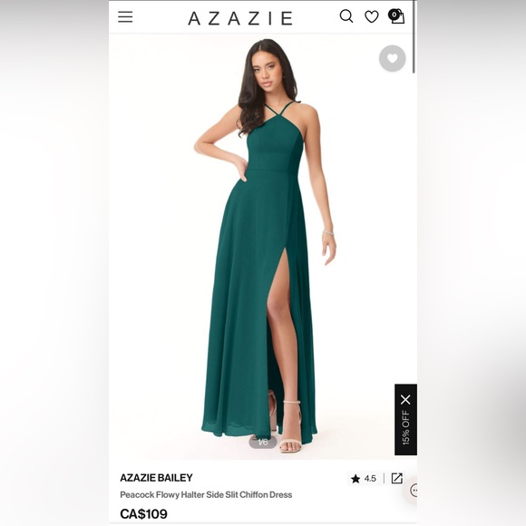 Azazie Dresses & Skirts - Azazie Bailey Dress Size 8